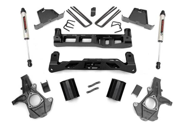 Rough Country - 7.5 Inch Suspension Lift Kit w/V2 Shocks 07-13 Silverado/Sierra 1500 Rough Country