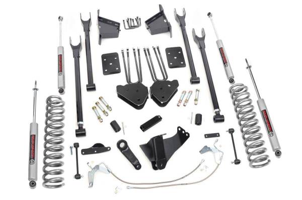 Rough Country - 8 Inch Suspension Lift Kit 4-Link w/N3 Shocks 08-10 F-250/350 4WD Rough Country