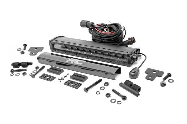 Rough Country - Can-Am Defender 12 Inch Recessed Bumper LED Kit Black Series 16-20 Defender Rough Country