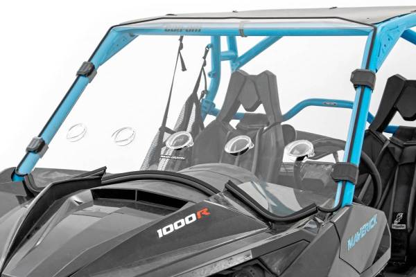 Rough Country - Can-Am Full Windshield Vented 13-18 Can-Am Maverick 4WD Rough Country