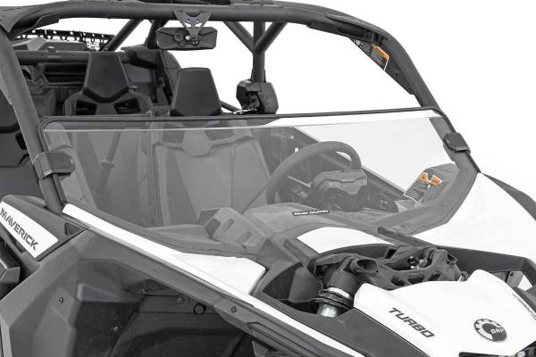 Rough Country - Can-Am Scratch Resistant Half Windshield 17-20 Maverick X3 Rough Country