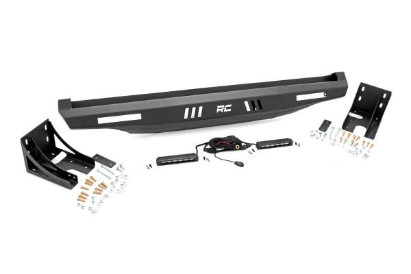 Rough Country - Can-Am/Polaris Rear Bumper w/LED For 16-21 Defender and 18-21 Ranger Rough Country