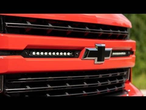 Rough Country - Chevy Dual 10 Inch LED Grille Kit Black Series 19-20 Silverado 1500 Rough Country