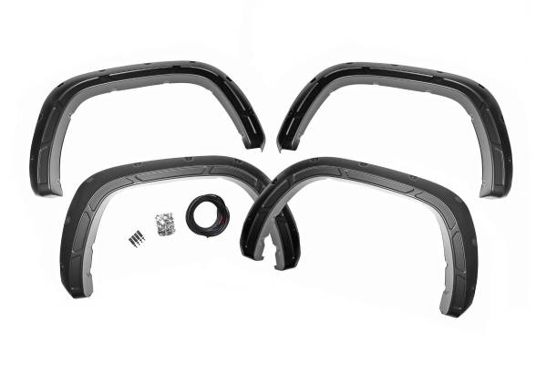 Rough Country - Defender Pocket Fender Flare Flat Black Toyota Tundra 2WD/4WD (22-23) Rough Country