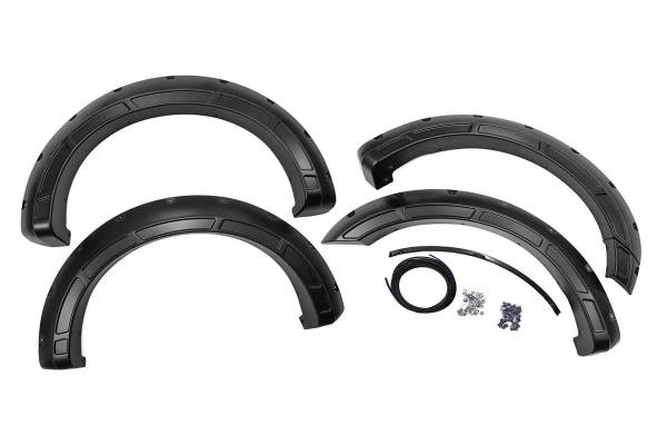 Rough Country - Defender Pocket Fender Flares Agate Black Ford F-150 2WD/4WD (21-23) Rough Country