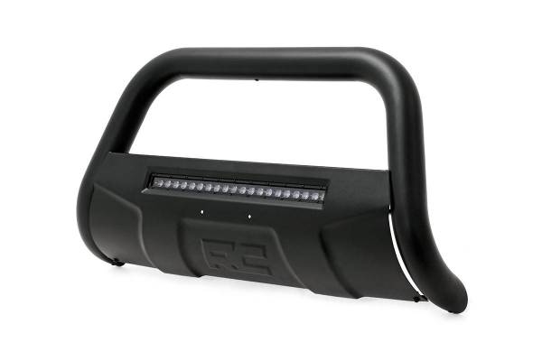 Rough Country - Dodge 09-18 RAM 1500 Bull Bar w/LED Light Bar Black Rough Country