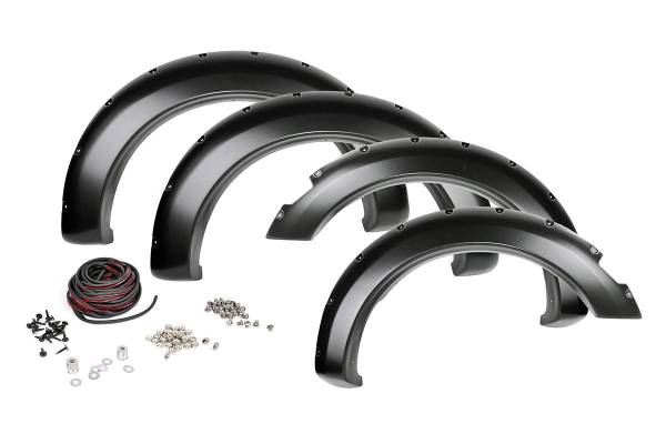 Rough Country - Dodge Pocket Fender Flares Rivets 09-18 RAM 1500 w/Metal Bumper Rough Country