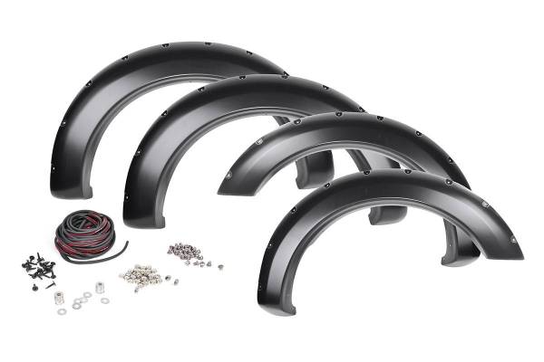 Rough Country - Dodge Pocket Fender Flares w/Rivets 10-18 RAM 2500/3500 Rough Country