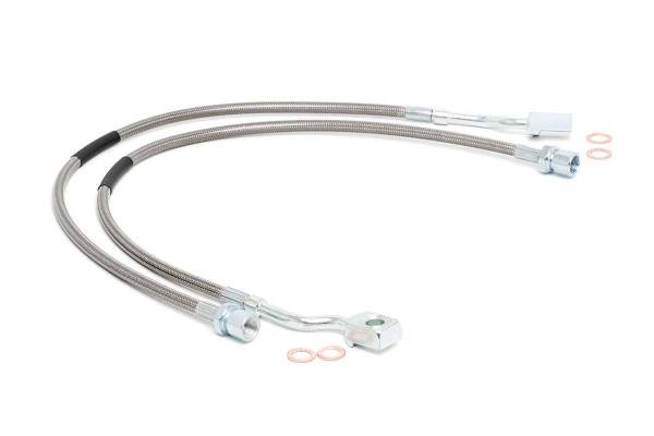 Rough Country - Extended Front Brake Lines 5-7.5 Inch Lifts 07-19 Silverado/Sierra 1500/SUV Rough Country