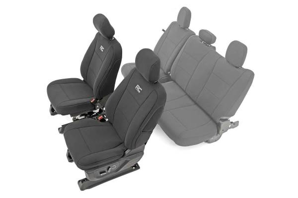 Rough Country - F-150 Neoprene Front Seat Cover Black 15-20 F-150 XL, XLT Rough Country