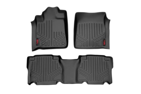 Rough Country - Floor Mats Front and Rear CrewMax Toyota Tundra 2WD/4WD (2007-2011) Rough Country