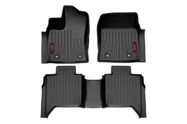 Rough Country - Floor Mats Front Row  and Rear Row CrewMax Toyota Tundra 2WD/4WD (22-23) Rough Country