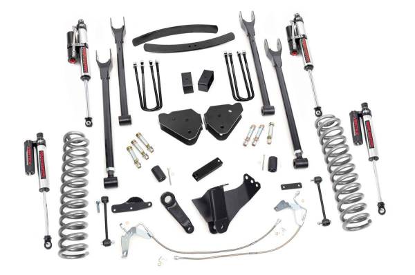 Rough Country - Ford F-250/F-350 6 Inch 4-Link Suspension Lift Kit For 08-10 Ford F-250/F-350 Diesel 4WD Rough Country