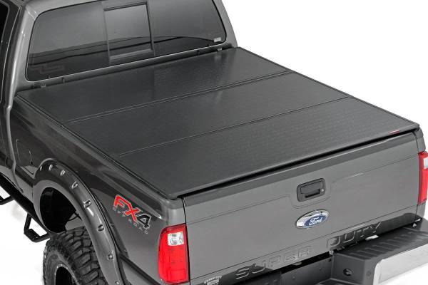 Rough Country - Ford Hard Tri-Fold Bed Cover 99-16 F-250/350-6.5 Foot Bed w/o Cargo Mgmt Rough Country