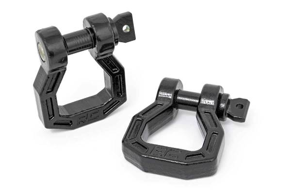 Rough Country - Forged D-Ring Set Black Pair Rough Country