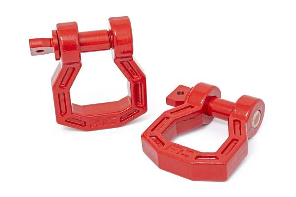 Rough Country - Forged D-Ring Set Red Pair Rough Country