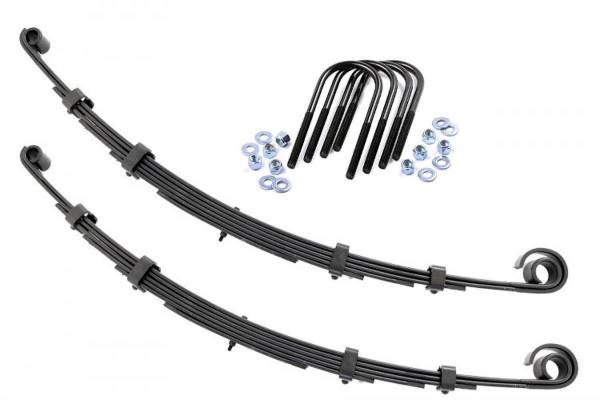 Rough Country - Front Leaf Springs 2.5 Inch Lift Pair 76-83 Jeep CJ 5 4WD Rough Country