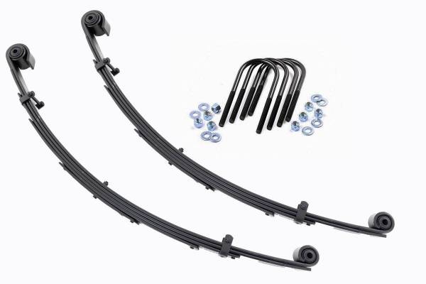 Rough Country - Front Leaf Springs 4 Inch Lift Pair 00-05 Ford Excursion/99-04 Super Duty Rough Country