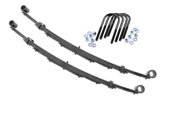 Rough Country - Front Leaf Springs 4 Inch Lift Pair 69-72 GMC Half-Ton Suburban 4WD Rough Country