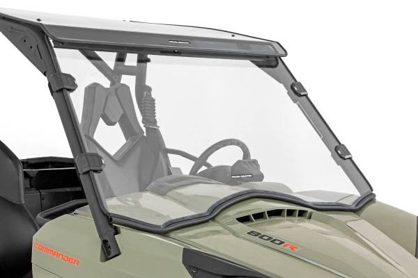 Rough Country - Full Windshield Scratch Resistant 11-20 Can-Am Commander 4WD Rough Country