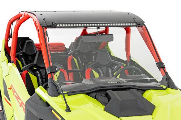 Rough Country - Full Windshield Scratch Resistant Bolt On Roof Polaris RZR Pro R/RZR Pro R 4 (2022) Rough Country