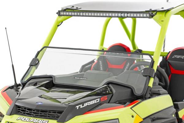 Rough Country - Half Windshield Scratch Resistant 19-21 Polaris RZR Turbo S Rough Country