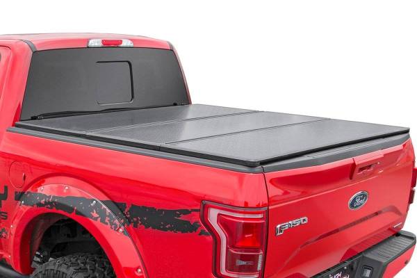 Rough Country - Hard Folding Bed Cover 6.5 Ft Bed 15-21 Ford F-150 2WD/4WD Rough Country