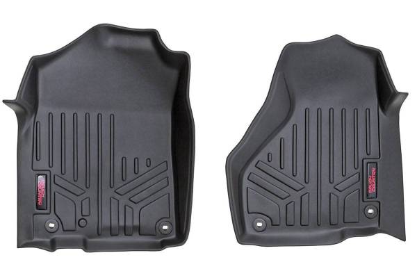 Rough Country - Heavy Duty Floor Mats Front-12-18 Dodge RAM Regular/Quad Cab Rough Country