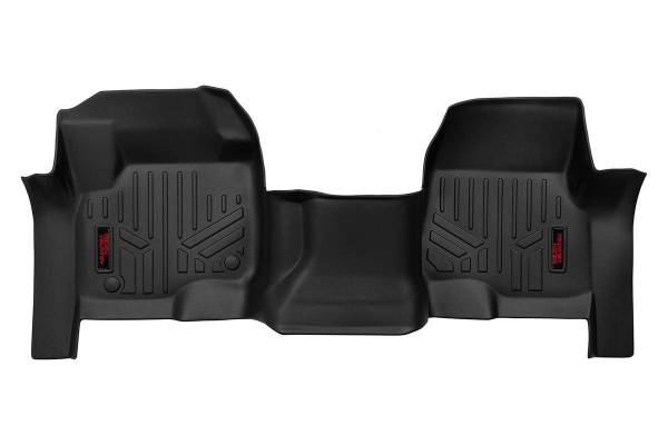 Rough Country - Heavy Duty Floor Mats Front-17-20 Ford Super Duty Bench Seats Rough Country