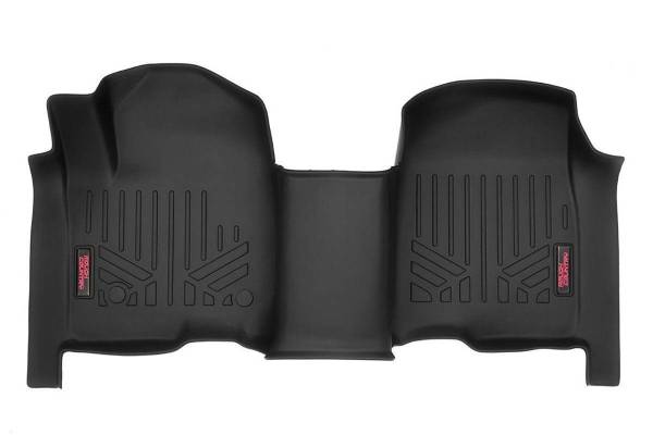 Rough Country - Heavy Duty Floor Mats Front-19-20 Silverado/Sierra Crew Cab Bench Seats Rough Country