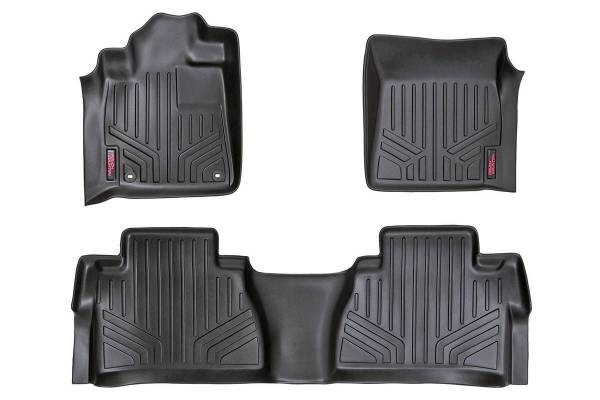 Rough Country - Heavy Duty Floor Mats Front/Rear Crew Max-14-20 Toyota Tundra Rough Country