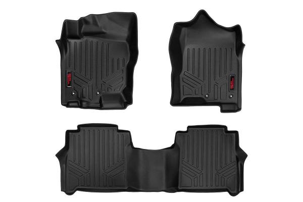 Rough Country - Heavy Duty Floor Mats Front/Rear-08-20 Nissan Frontier Crew Cab Rough Country