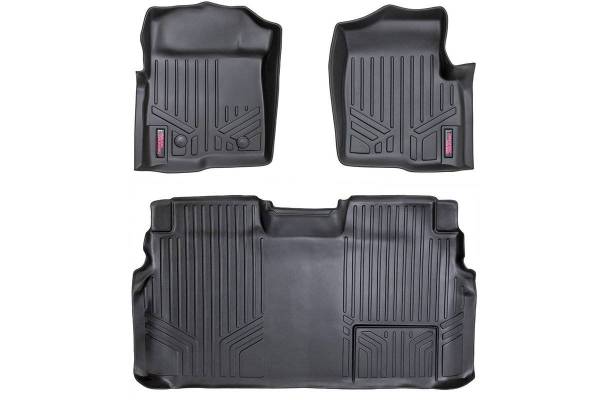 Rough Country - Heavy Duty Floor Mats Front/Rear-11-14 Ford F-150 SuperCrew Cab Rough Country