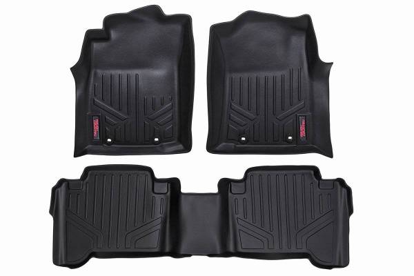 Rough Country - Heavy Duty Floor Mats Front/Rear-12-15 Toyota Tacoma Double Cab Rough Country