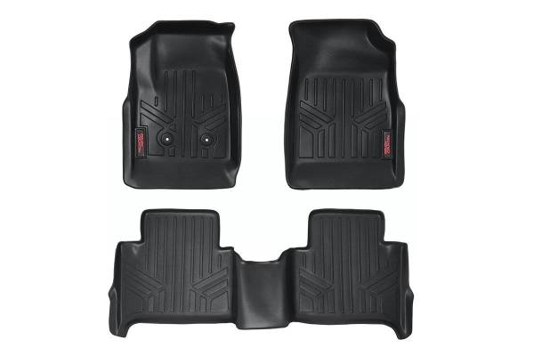 Rough Country - Heavy Duty Floor Mats Front/Rear-15-20 Chevy Colorado/GMC Canyon Crew Cab Rough Country