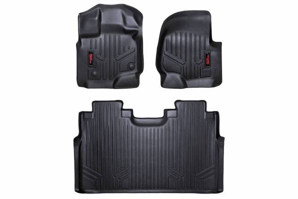 Rough Country - Heavy Duty Floor Mats Front/Rear-15-20 Ford F-150 SuperCrew Cab Rough Country