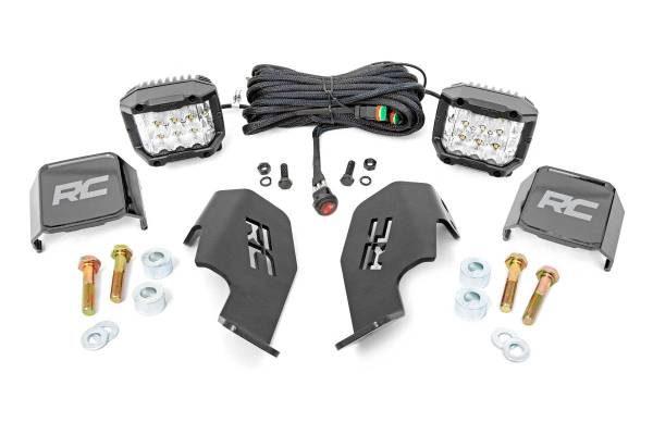 Rough Country - Honda Dual LED Cube Kit (19-20 Talon 3 Inch Wide Angle) Rough Country