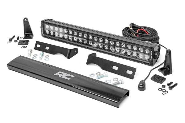 Rough Country - Jeep 20 Inch LED Bumper Kit Black Series 11-20 WK2 Grand Cherokee Rough Country