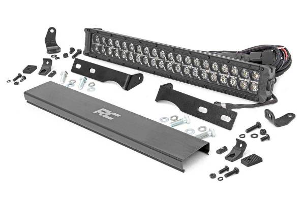 Rough Country - Jeep 20.0 Inch LED Bumper Kit Black Series w/ Amber DRL 11-20 Jeep WK2 Grand Cherokee Rough Country