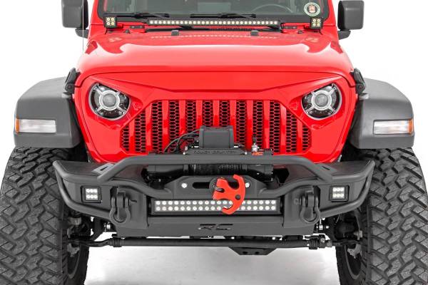 Rough Country - Jeep 9-Inch DRL Halo LED Headlights Jeep Wrangler JL/JLU, Gladiator JT Rough Country