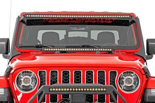 Rough Country - Jeep 9-Inch LED Projection Headlights 18-20 Wrangler JL/JLU, 20-Present Gladiator JT Rough Country