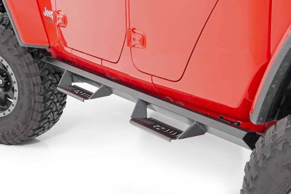 Rough Country - Jeep Cab-Length AL2 Drop Steps 2020 Gladiator JT Rough Country