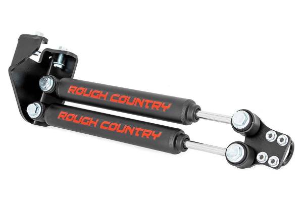 Rough Country - Jeep Dual Steering Stabilizer 87-95 Wrangler YJ Rough Country