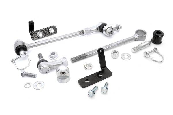 Rough Country - Jeep Front Sway Bar Disconnects 3.5-6 Inch 84-01 Cherokee Rough Country