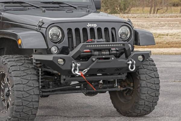 Rough Country - Jeep Full Width Front LED Winch Bumper JK, JL, Gladiator JT Rough Country