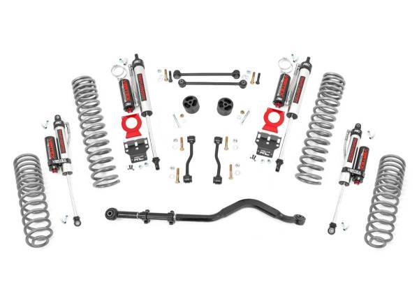 Rough Country - Jeep Gladiator 3.5 Inch Jeep Suspension Lift Kit Coil Springs Vertex Reservoir Shocks For 20-Pres Jeep Gladiator Rough Country