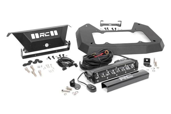 Rough Country - Jeep Spare Tire Delete Kit w/8 Inch Chrome Series LED 18-20 Wrangler JL Rough Country