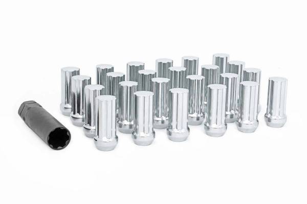 Rough Country - M14X1.5 Wheel Installation Kit w/Lug Nuts and Socket Key Chrome 24-Count Rough Country