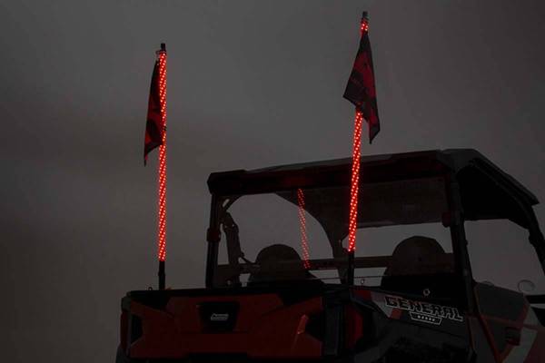 Rough Country - Multi-Function UTV LED Whip Lights w/ Remote Control Rough Country