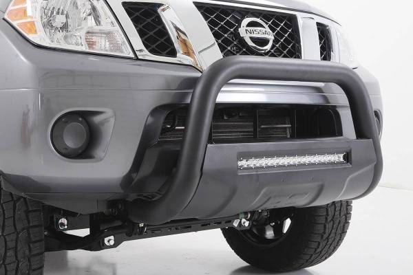 Rough Country - Nissan 05-19 Frontier Bull Bar w/LED Light Bar Black Rough Country